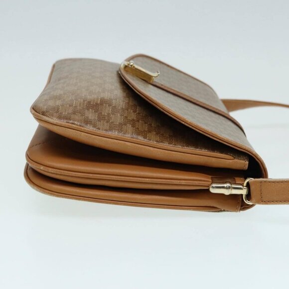 CELINE Macadam Canvas Shoulder Bag Beige Auth - Picture 4 of 16